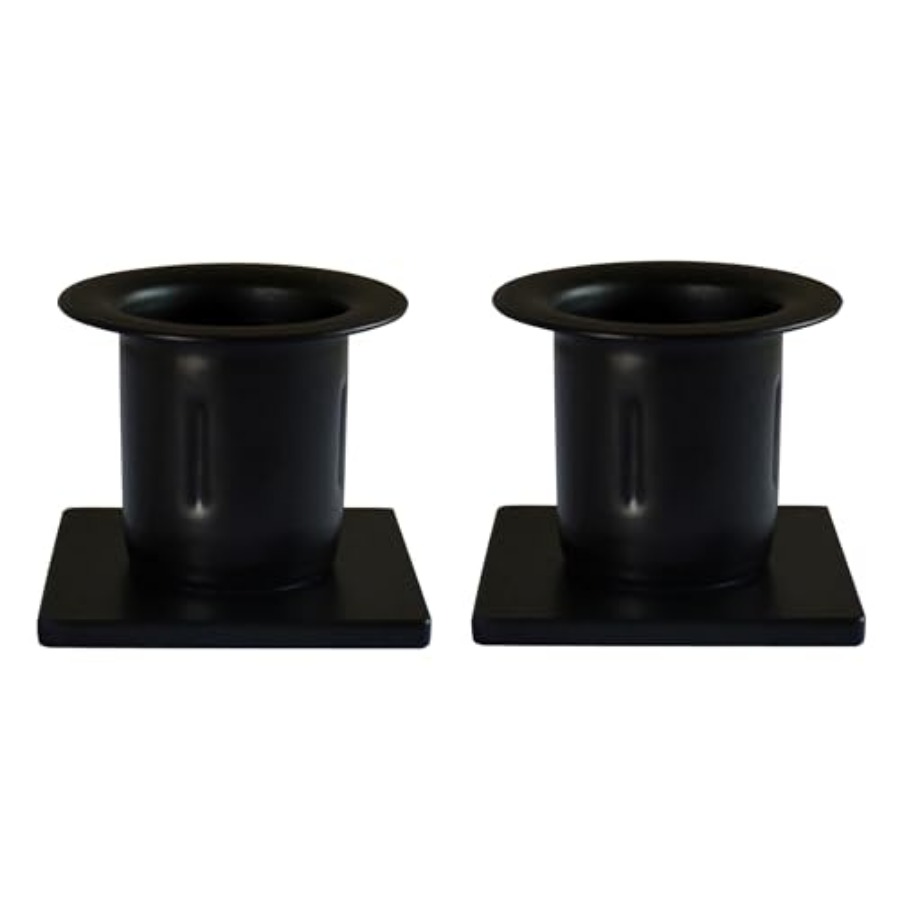 Candle Holder Set - Primitive Iron Taper Candle Holders Vintage