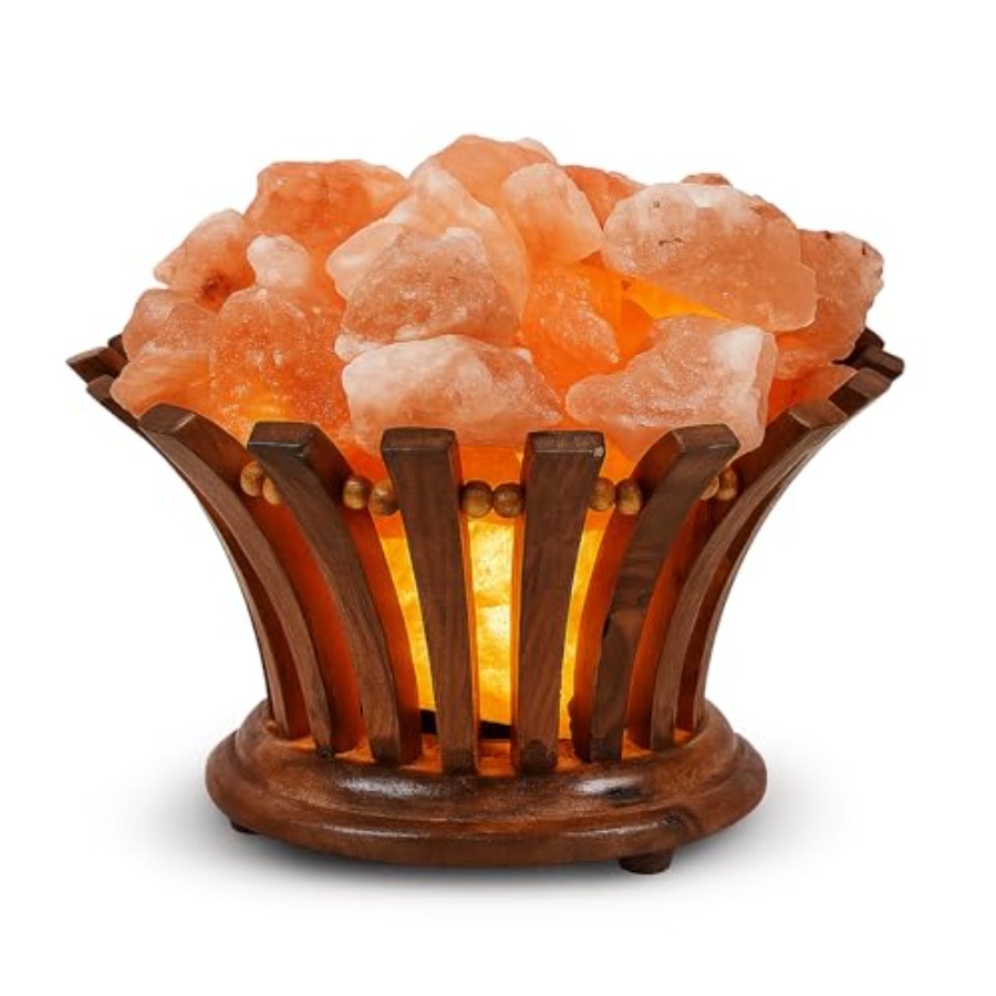 Himalayan Salt Lamp - Himalayan Salt Lamp Basket Salt Lamp