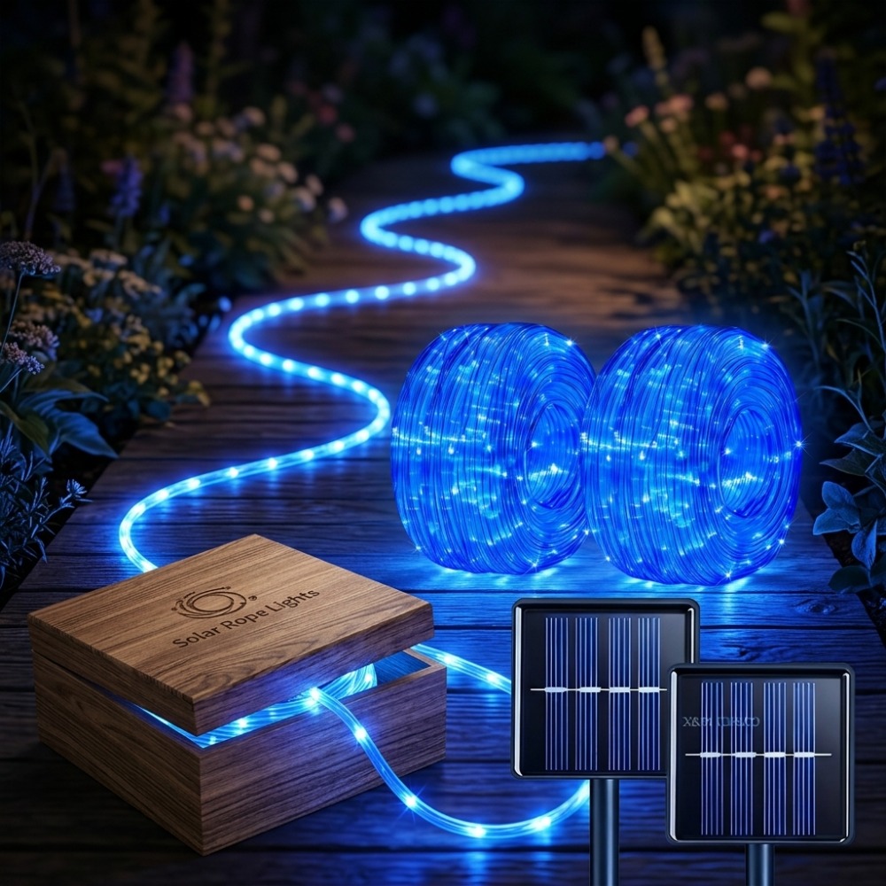 Outdoor Lighting Wedding Decor - Outdoor Solar LED String Lights, Flexible