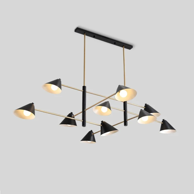 Decor Lighting Fixtures - Modern Chandelier LED Suspensions Luminaire Black