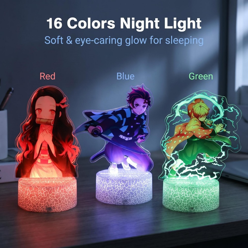 Lighting Room Decor Items - Anime Figure Tanjiro Merch 3D Lamp