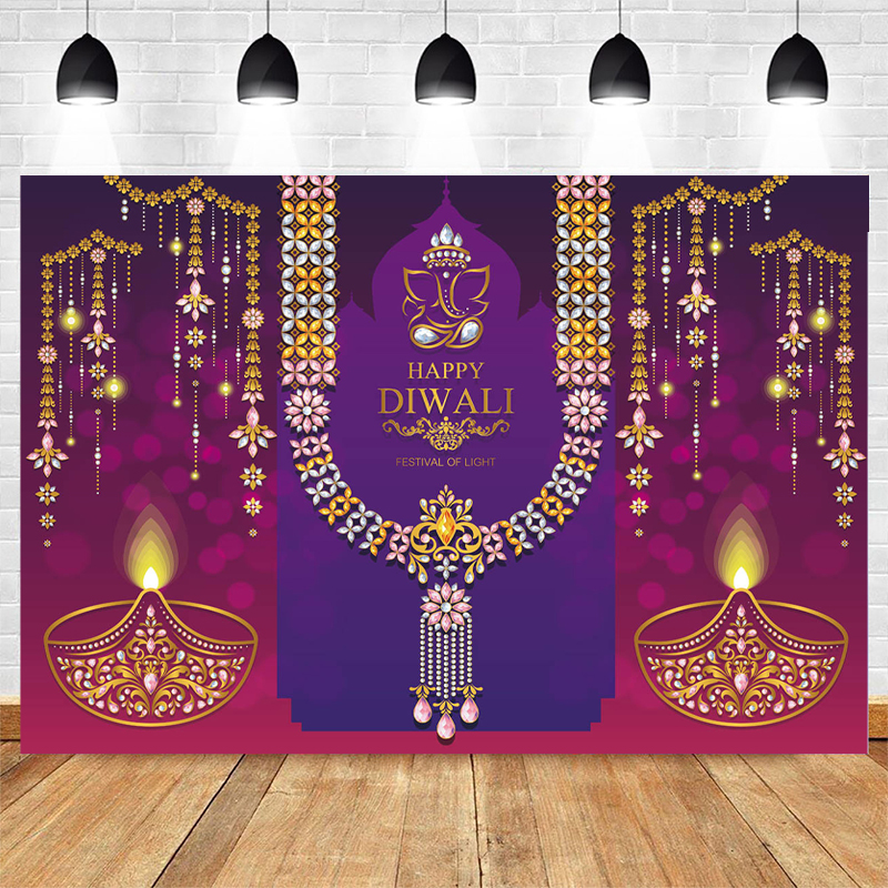 Happy Diwali Photography Backd - Lighting Decor For Diwali のレビューと価格