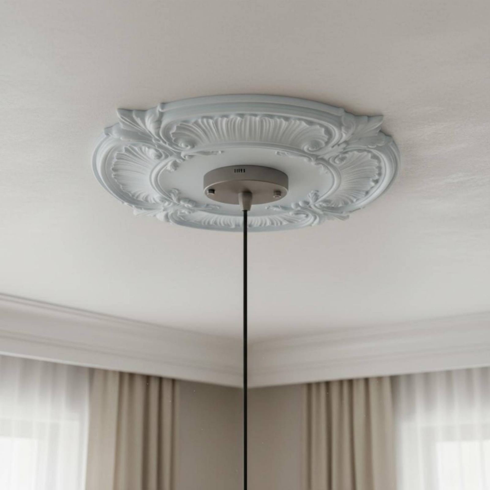 Round PU Ceiling Medallion Scr - Lighting Decor のレビューと価格