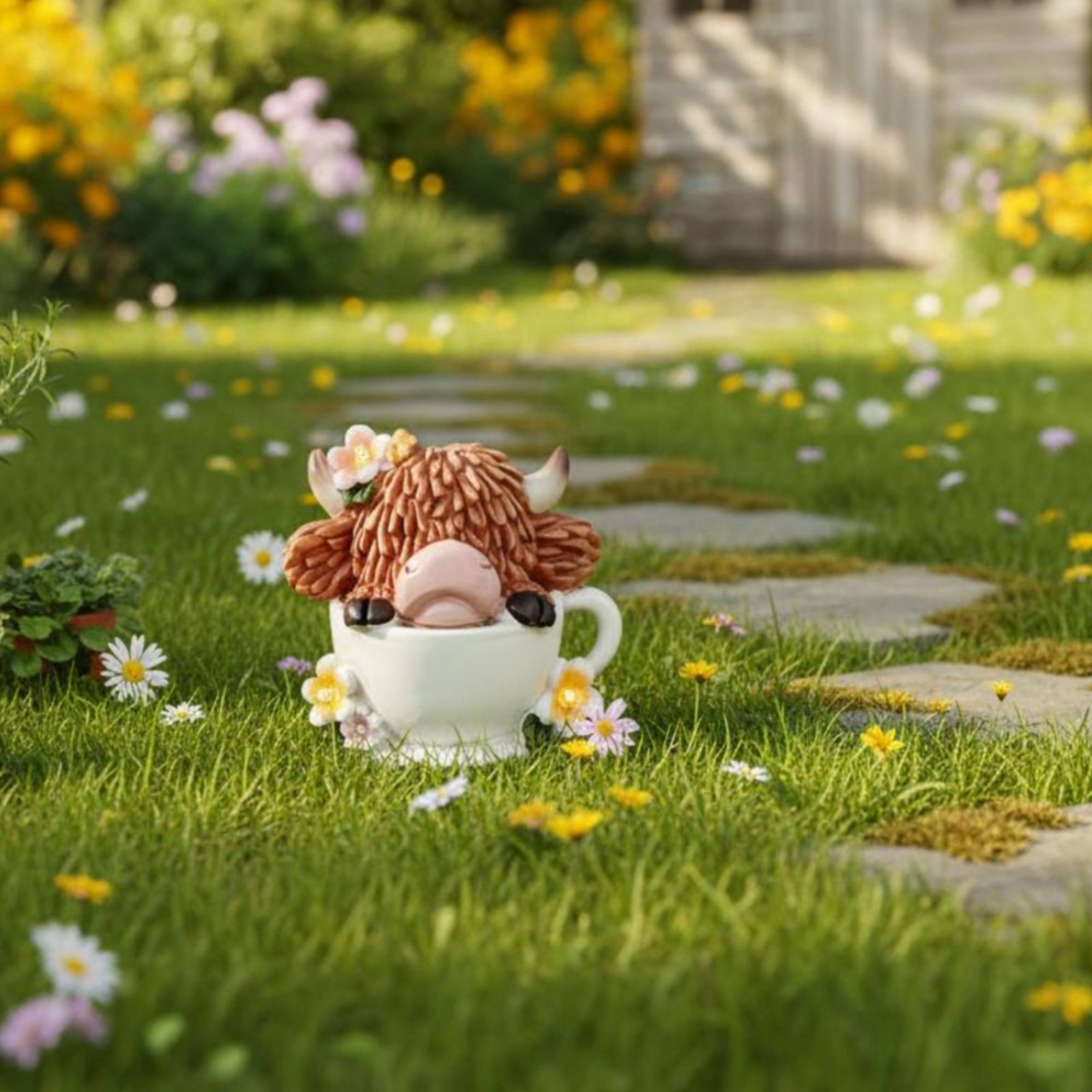 Solar Cow Statue Automatic Lig - Outdoor Lighting Decor Ideas のレビューと価格