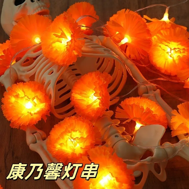 5 Ft LED Orange Marigold Garla - Lighting Decor For Diwali のレビューと価格
