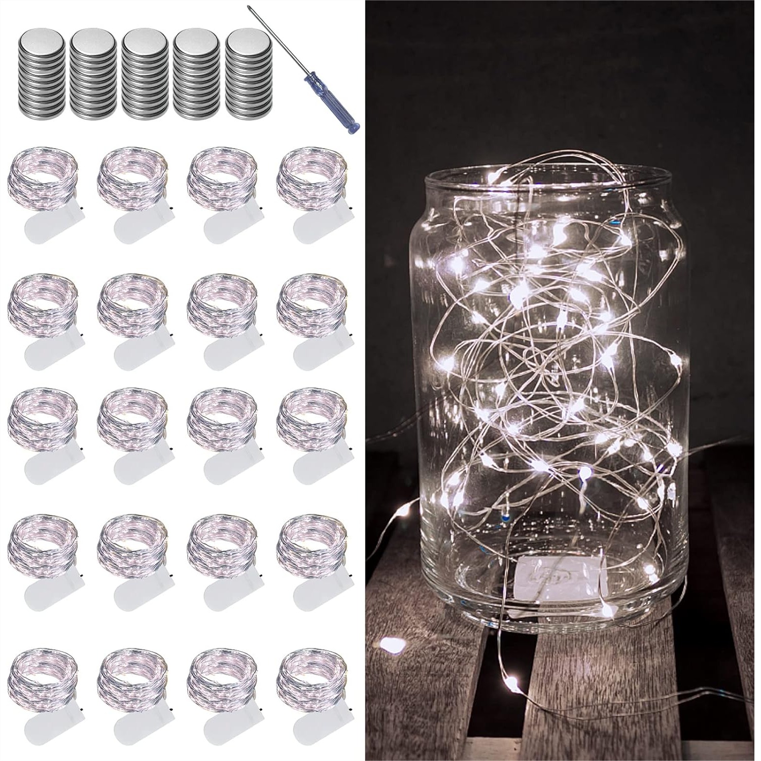 20 Pack Fairy Lights Battery O - Wedding Lighting And Decor のレビューと価格