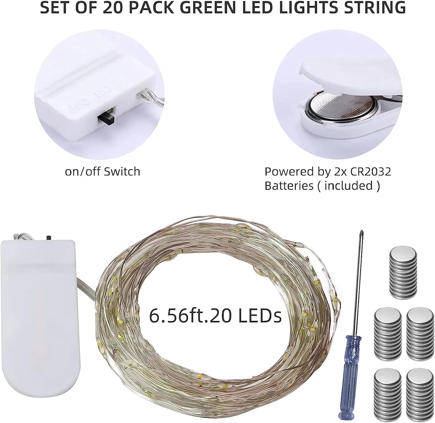 20 Pack Fairy Lights Battery O - Wedding Lighting And Decor のレビューと価格