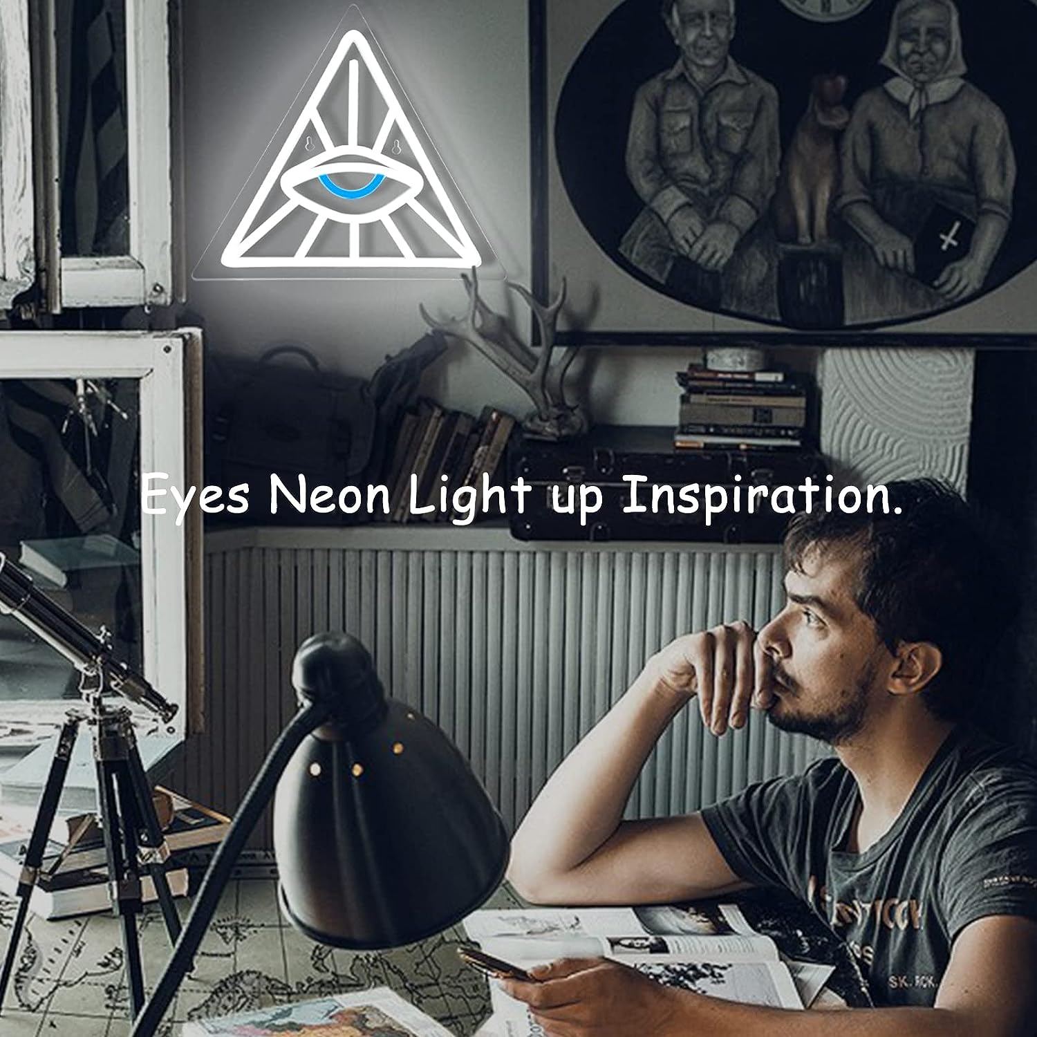 Eye in Triangle Neon Light LED - Outdoor Lighting Decor Ideas のレビューと価格