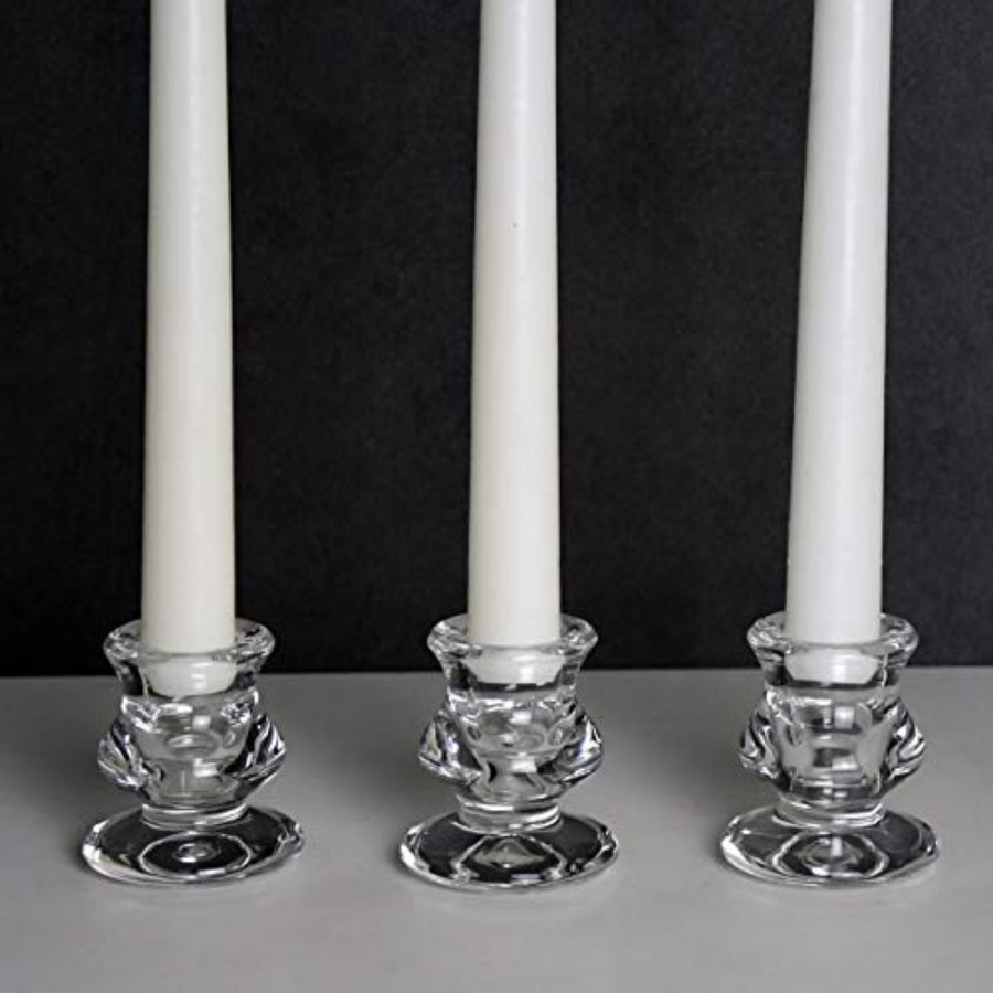 Clear Glass Candlestick Holder - Candle Holder Set のレビューと価格