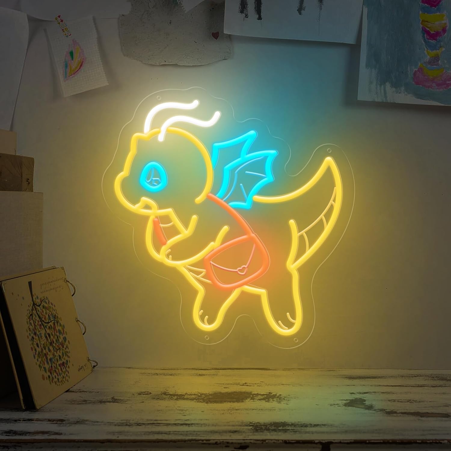 USB Dimmable Cute Dinosaur Neo - Outdoor Lighting Decor Ideas のレビューと価格