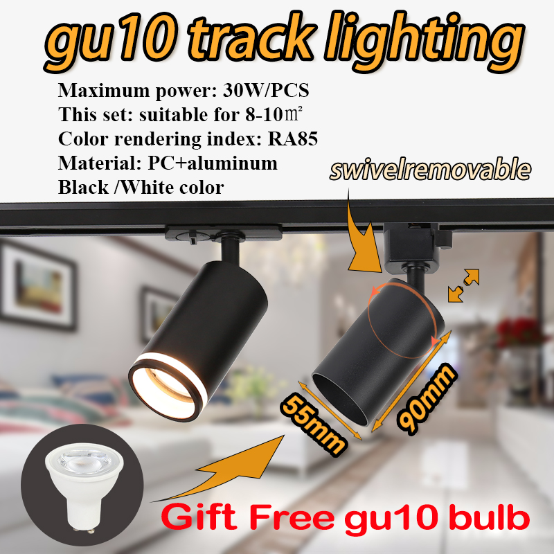 Track Light gu10 Spotlight gu1 - Decor Lighting Fixtures のレビューと価格
