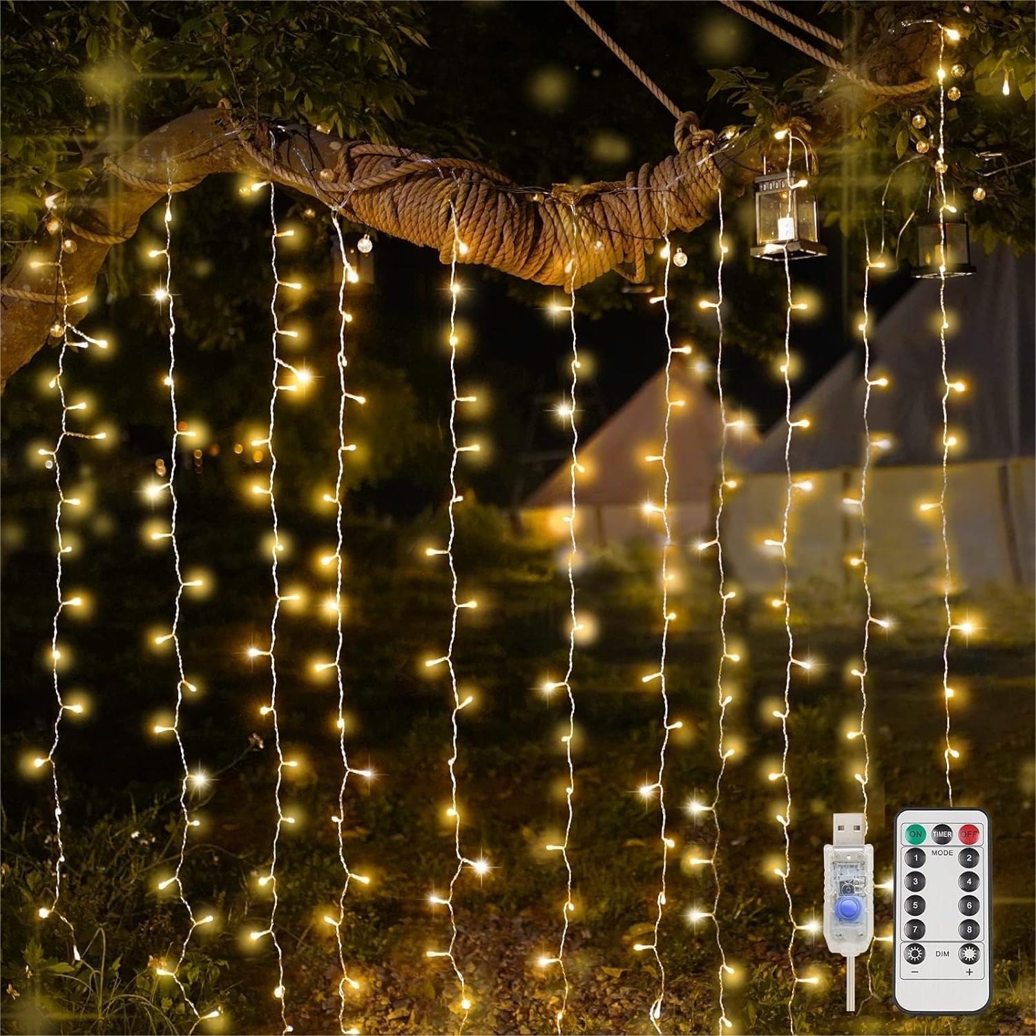 Curtain Lights For Bedroom 200 - Wedding Lighting And Decor のレビューと価格