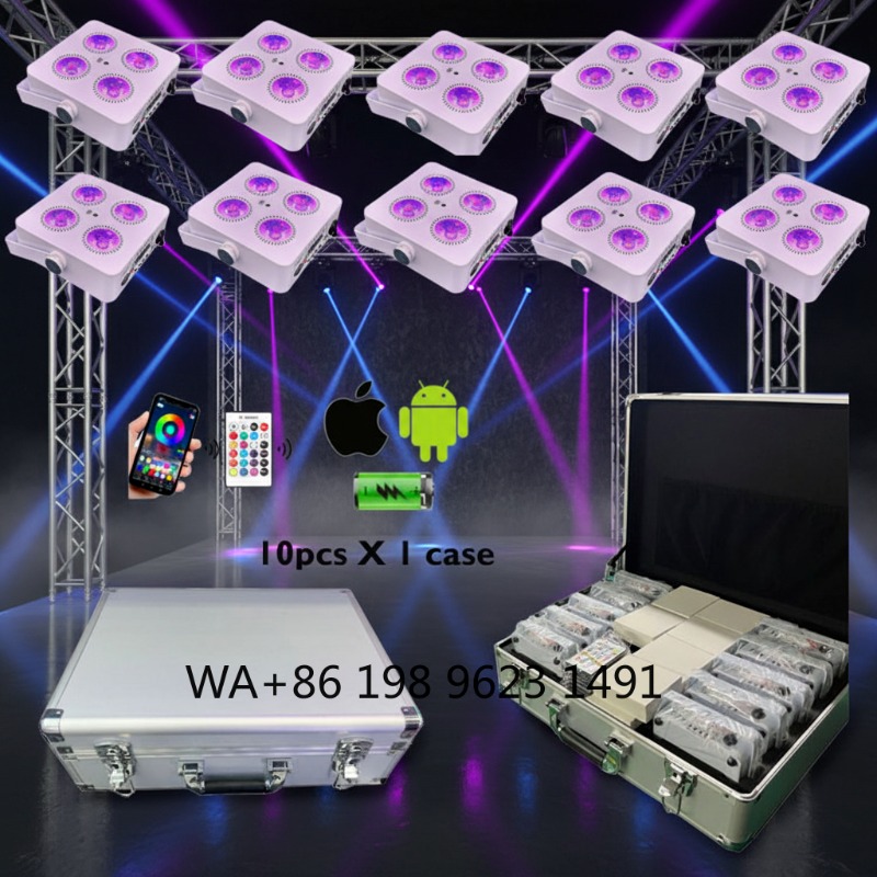 4X18W RGBWA+UV 6IN1 Mini Wirel - Wedding Lighting And Decor のレビューと価格