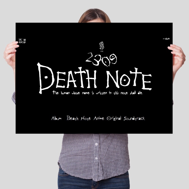 Death Note Unframed Canvas Pri - Lighting Room Decor Items のレビューと価格