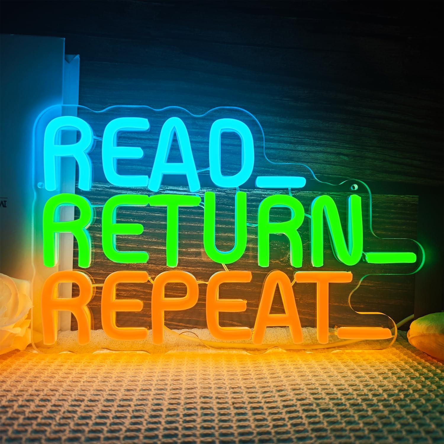 Read Return Repeat Neon Sign U - Decor Lighting Returns のレビューと価格