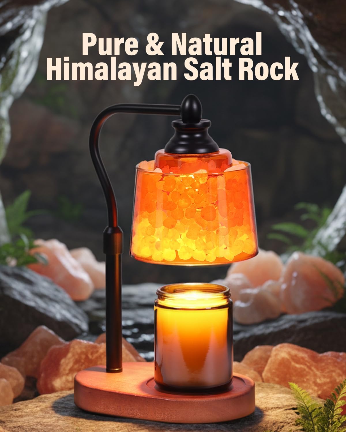 3-in-1 Candle Warmer Lamp with - Himalayan Salt Lamp のレビューと価格