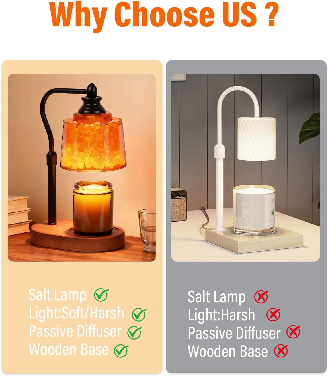 3-in-1 Candle Warmer Lamp with - Himalayan Salt Lamp のレビューと価格