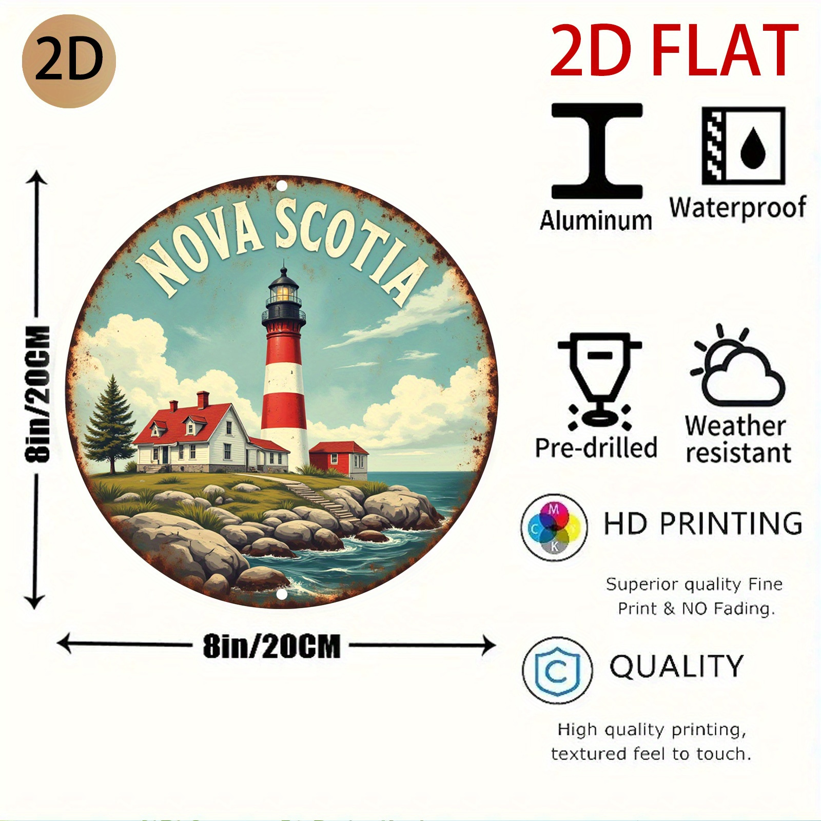 Nova Scotia Lighthouse Coastal - Nova Decor & Lighting Juletrelys のレビューと価格