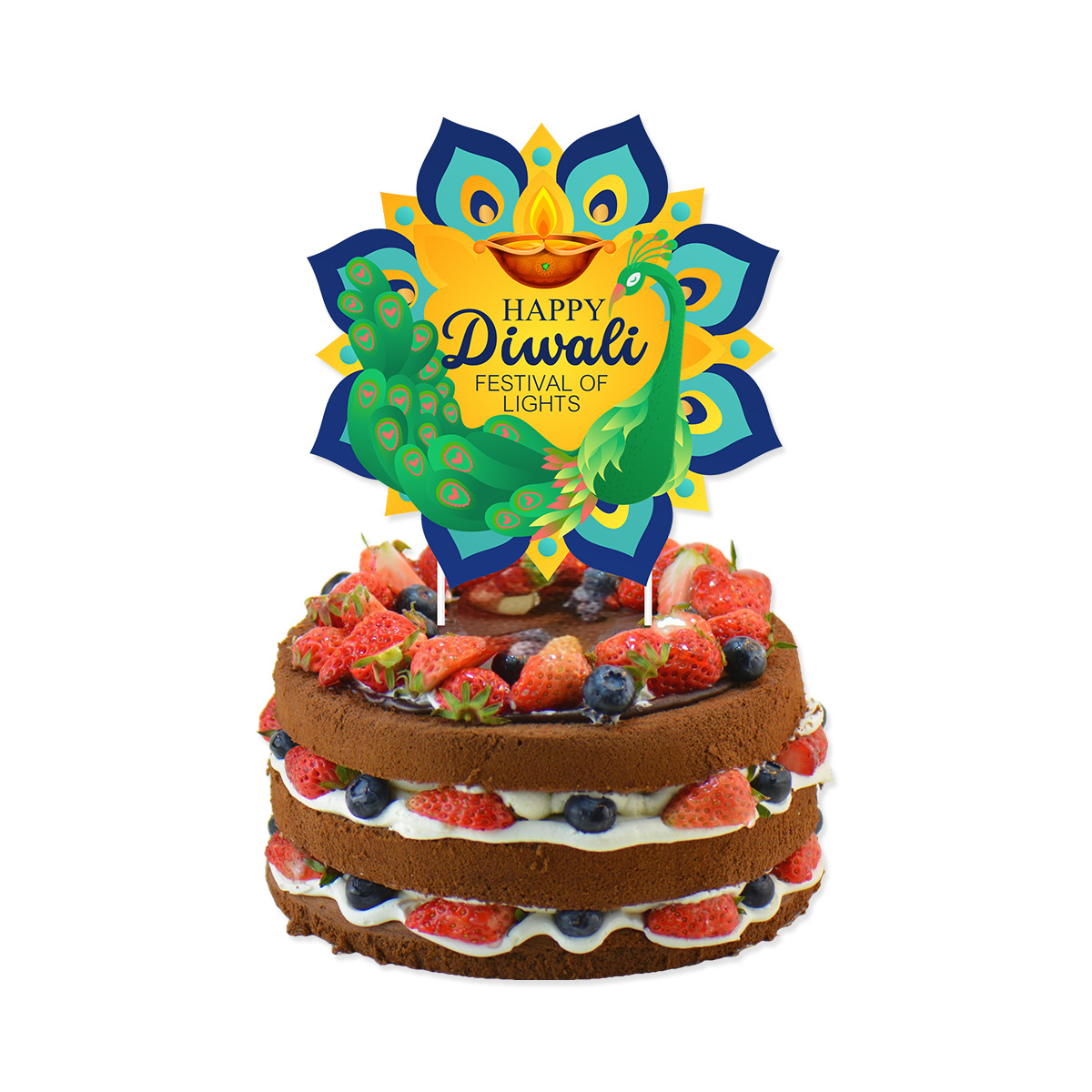 Diwali Theme Cake Decoration,H - Lighting Decor For Diwali のレビューと価格