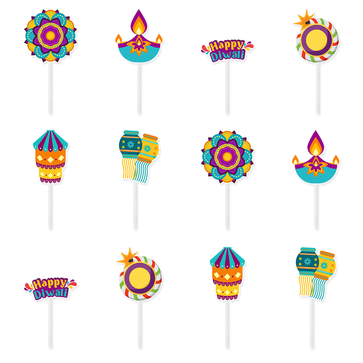 Diwali Theme Cake Decoration,H - Lighting Decor For Diwali のレビューと価格