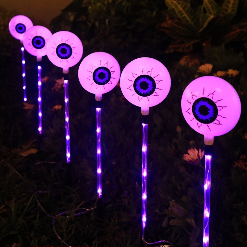 LED Solar Halloween Eyeball St - Outdoor Lighting Decor Ideas のレビューと価格