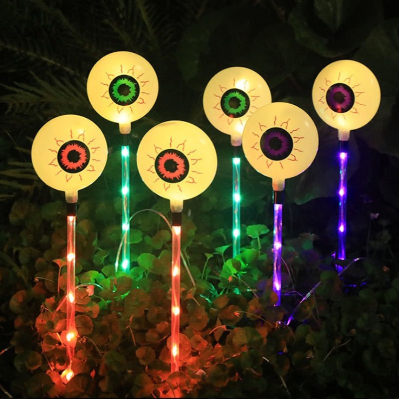 LED Solar Halloween Eyeball St - Outdoor Lighting Decor Ideas のレビューと価格