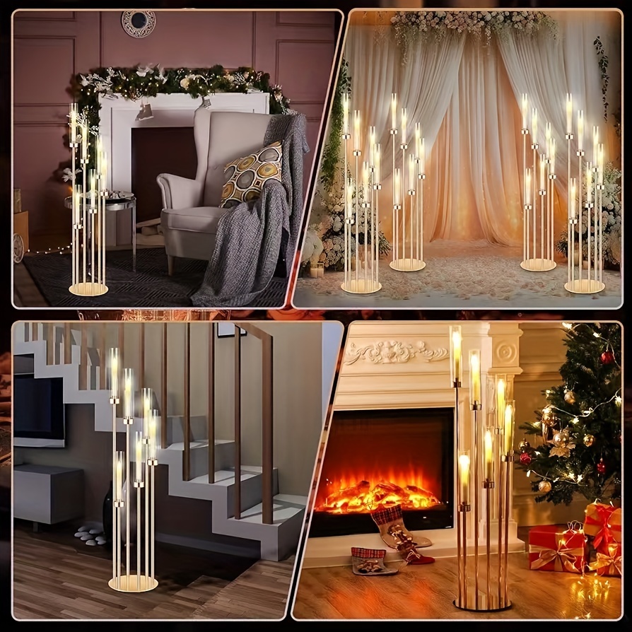 2 Sets Floor Candelabra 6 Arms - Candle Holder Set のレビューと価格