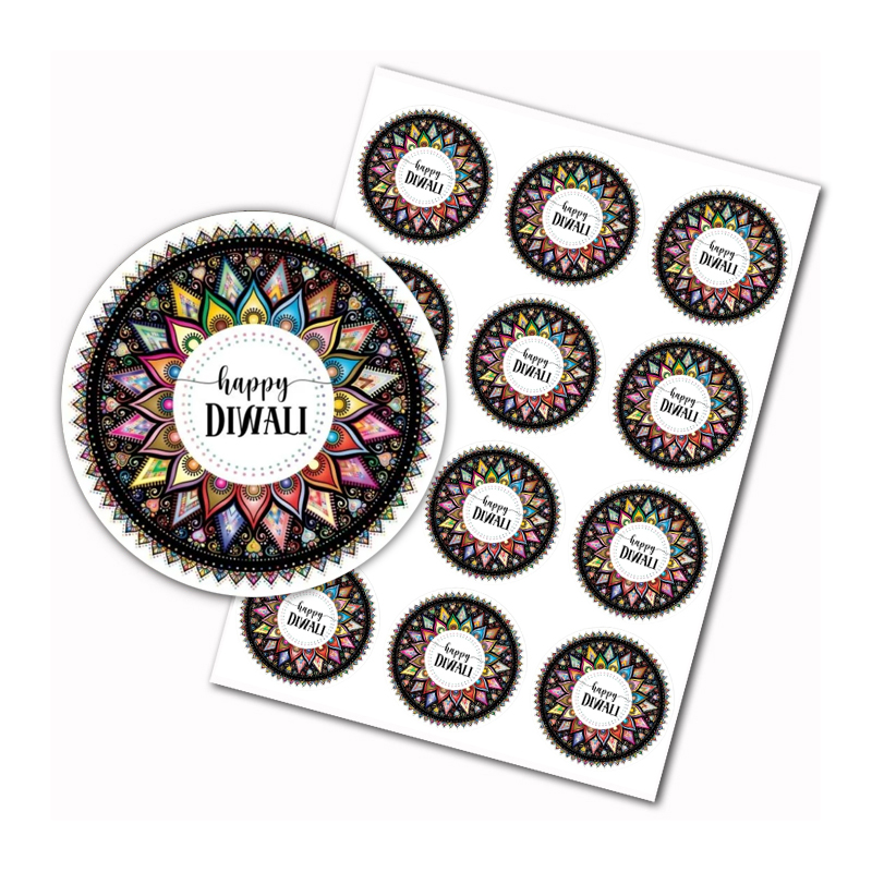 Happy Diwali stickers Indian F - Lighting Decor For Diwali のレビューと価格