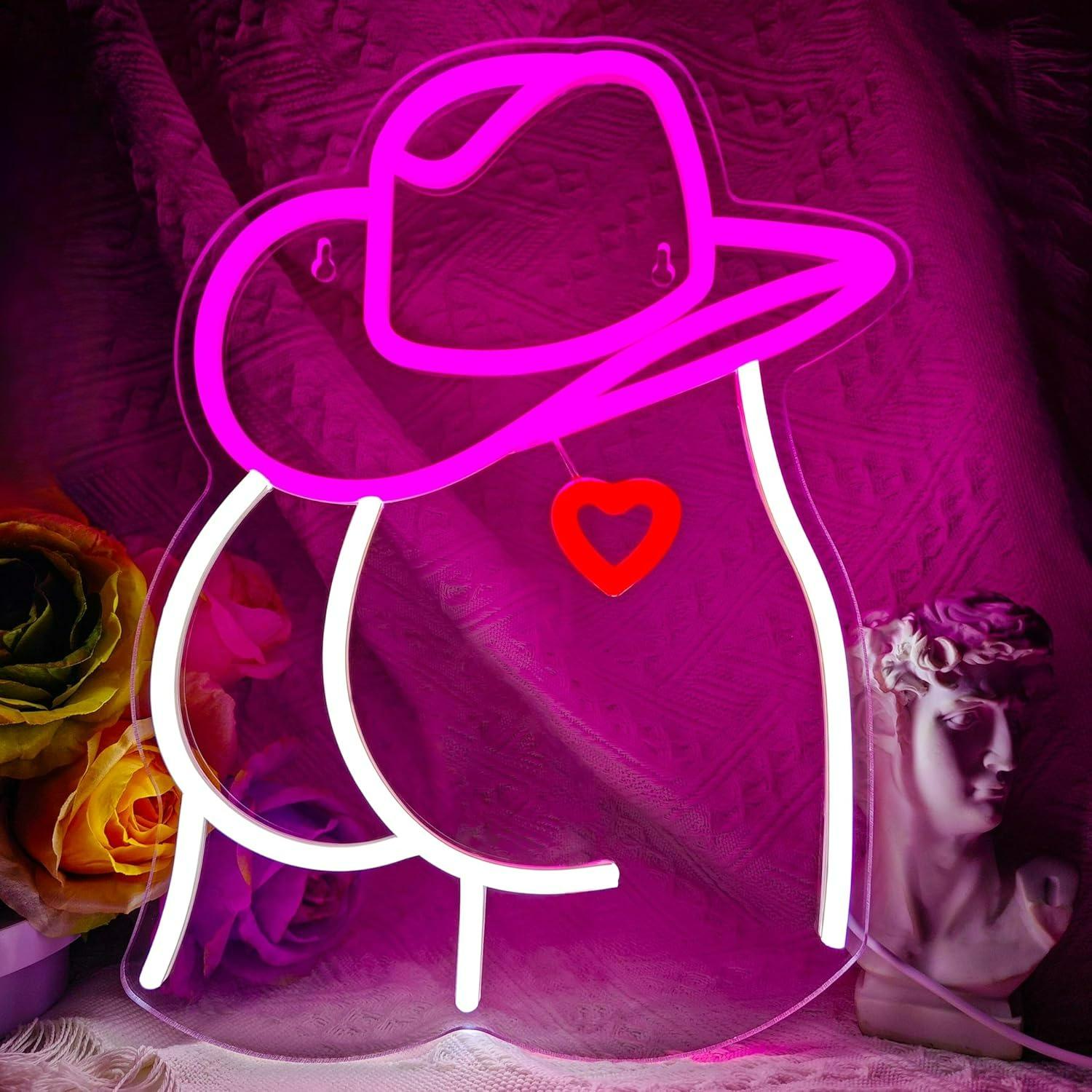 Cowgirl Neon Sign Dimmable LED - Wedding Lighting And Decor のレビューと価格
