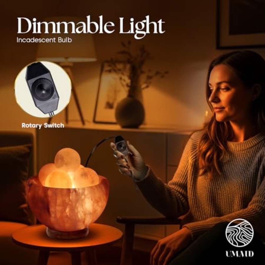 Himalayan Salt Lamp with 6 Him - Himalayan Salt Lamp のレビューと価格