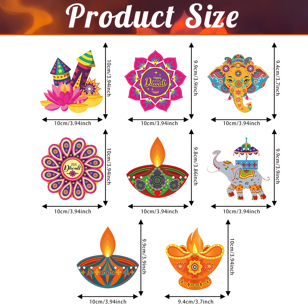 Happy Diwali Hanging Decoratio - Lighting Decor For Diwali のレビューと価格