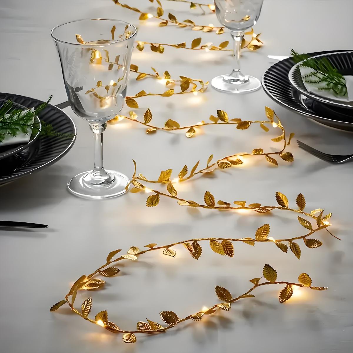 Led Romantic Golden Leaf Fairy - Lighting Decor For Diwali のレビューと価格