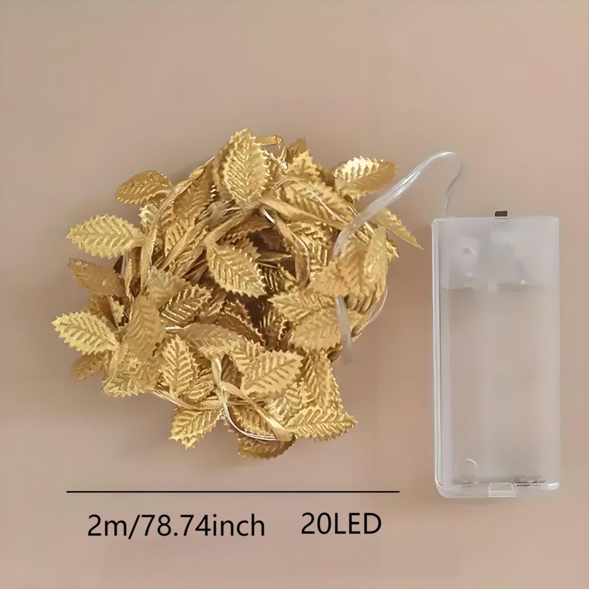 Led Romantic Golden Leaf Fairy - Lighting Decor For Diwali のレビューと価格