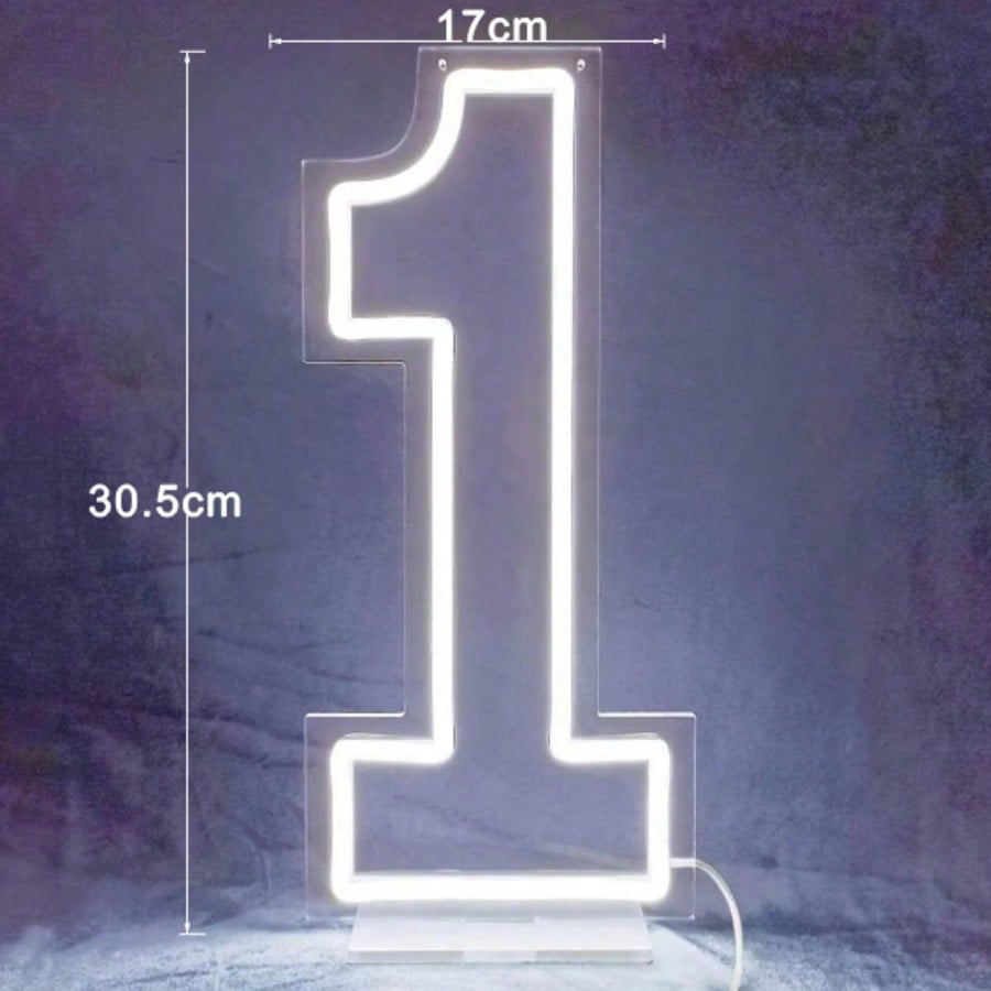 White 0-9 Single Digit LED Num - Wedding Lighting And Decor のレビューと価格
