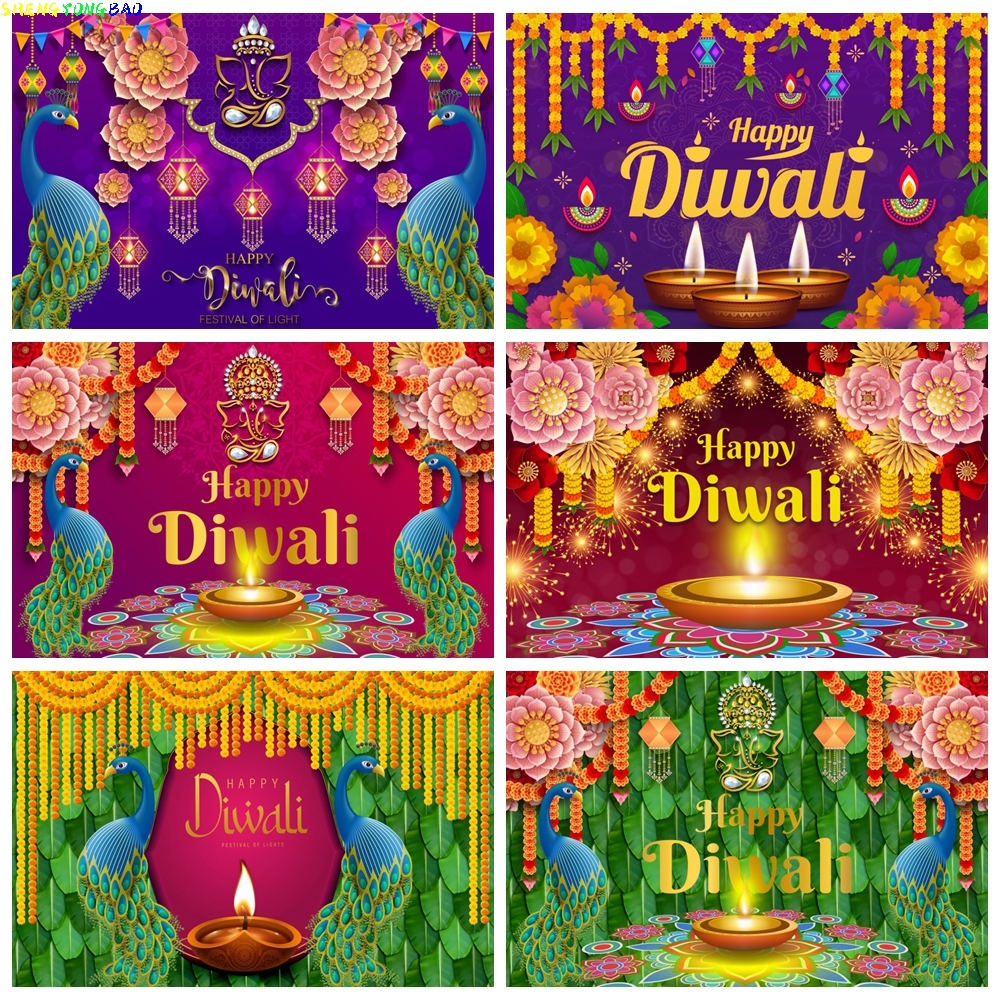 Happy Diwali Backdrop India Fe - Lighting Decor For Diwali のレビューと価格
