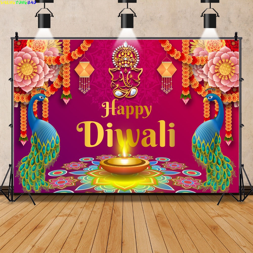Happy Diwali Backdrop India Fe - Lighting Decor For Diwali のレビューと価格