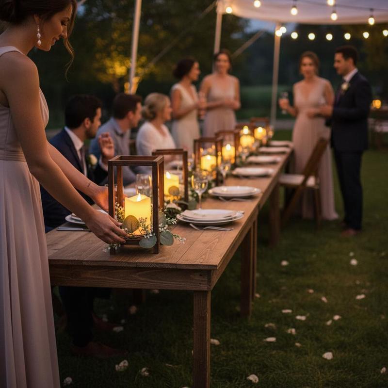 12 Set/36 Pcs Wooden Wedding L - Candle Holder Set のレビューと価格