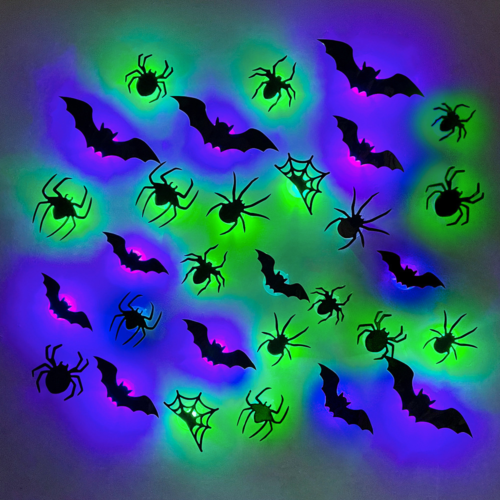Halloween LED Bats Spider Deco - Outdoor Lighting Wedding Decor のレビューと価格