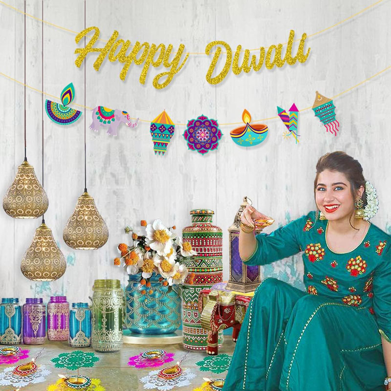 Diwali Party Decorations Happy - Lighting Decor For Diwali のレビューと価格