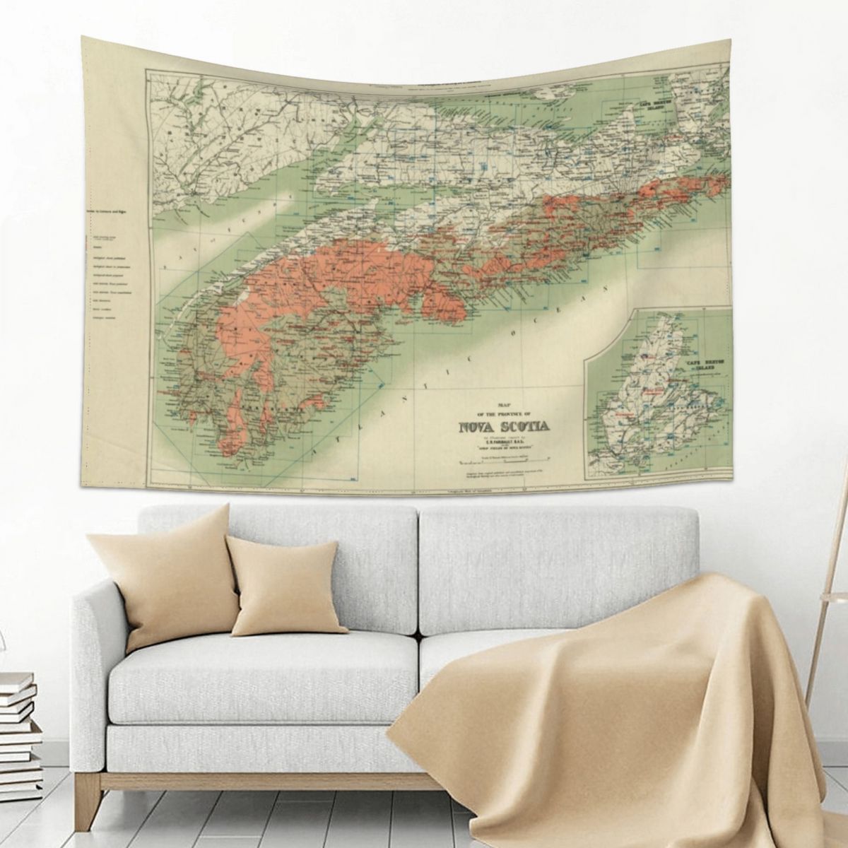 Vintage Geological Map of Nova - Nova Decor & Lighting Juletrelys のレビューと価格