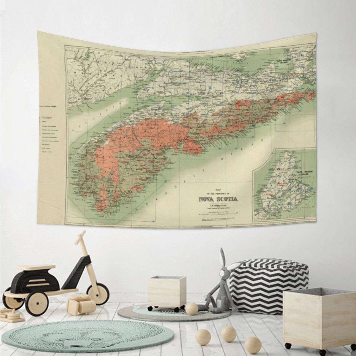 Vintage Geological Map of Nova - Nova Decor & Lighting Juletrelys のレビューと価格