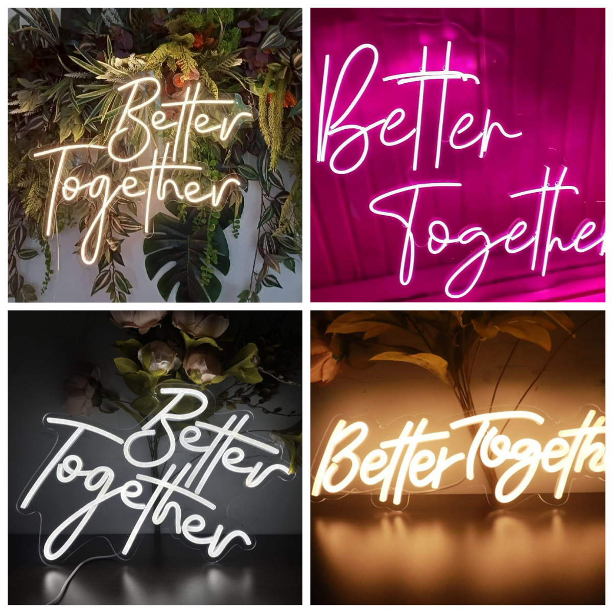 Better Together Neon Sign USB  - Wedding Lighting And Decor のレビューと価格