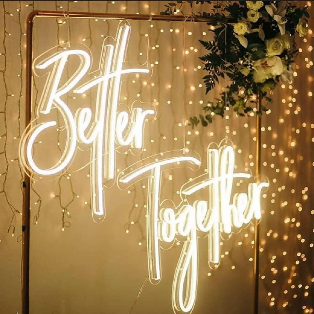 Better Together Neon Sign USB  - Wedding Lighting And Decor のレビューと価格