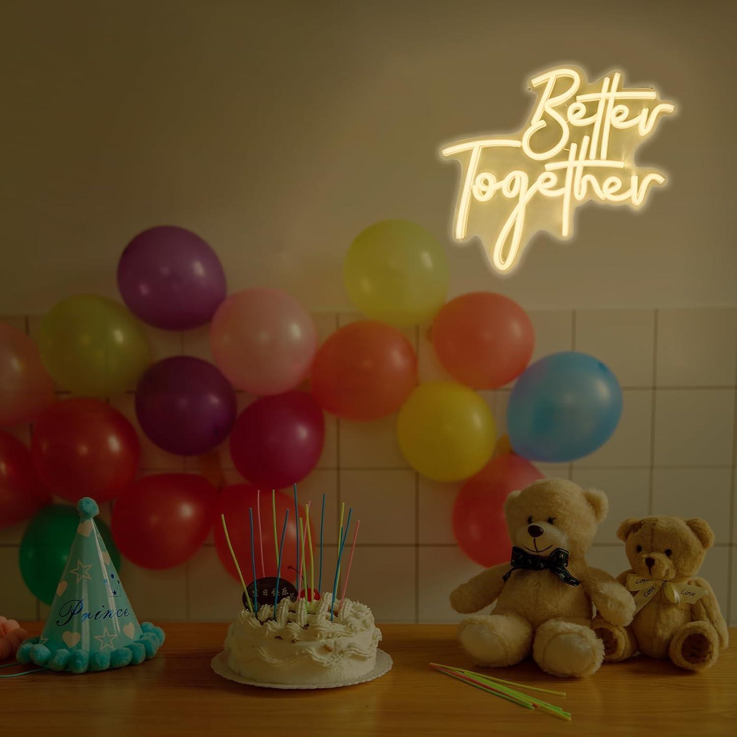 Better Together Neon Sign USB  - Wedding Lighting And Decor のレビューと価格