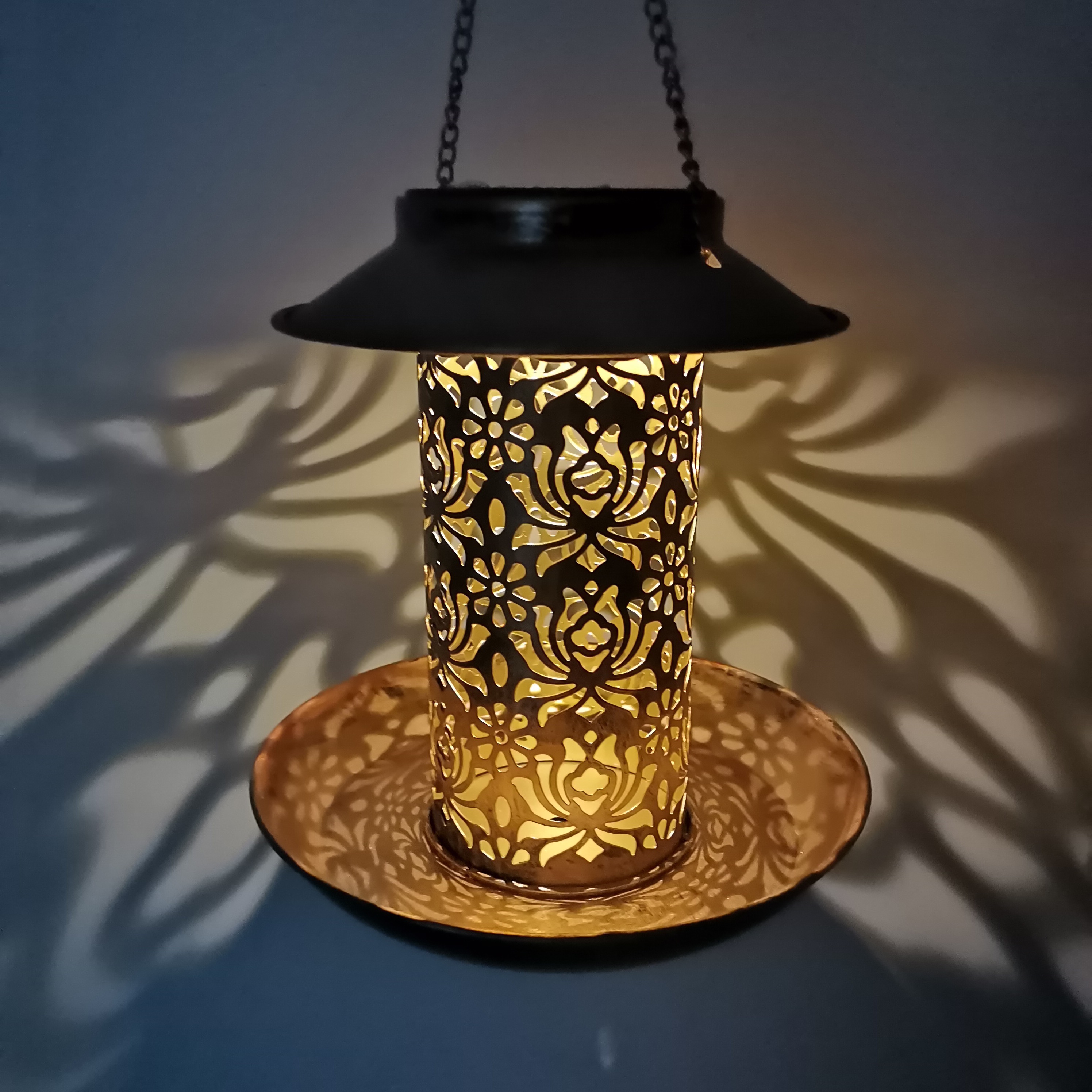 Solar Bird Feeder Metal Outdoo - Outdoor Lighting Decor Ideas のレビューと価格