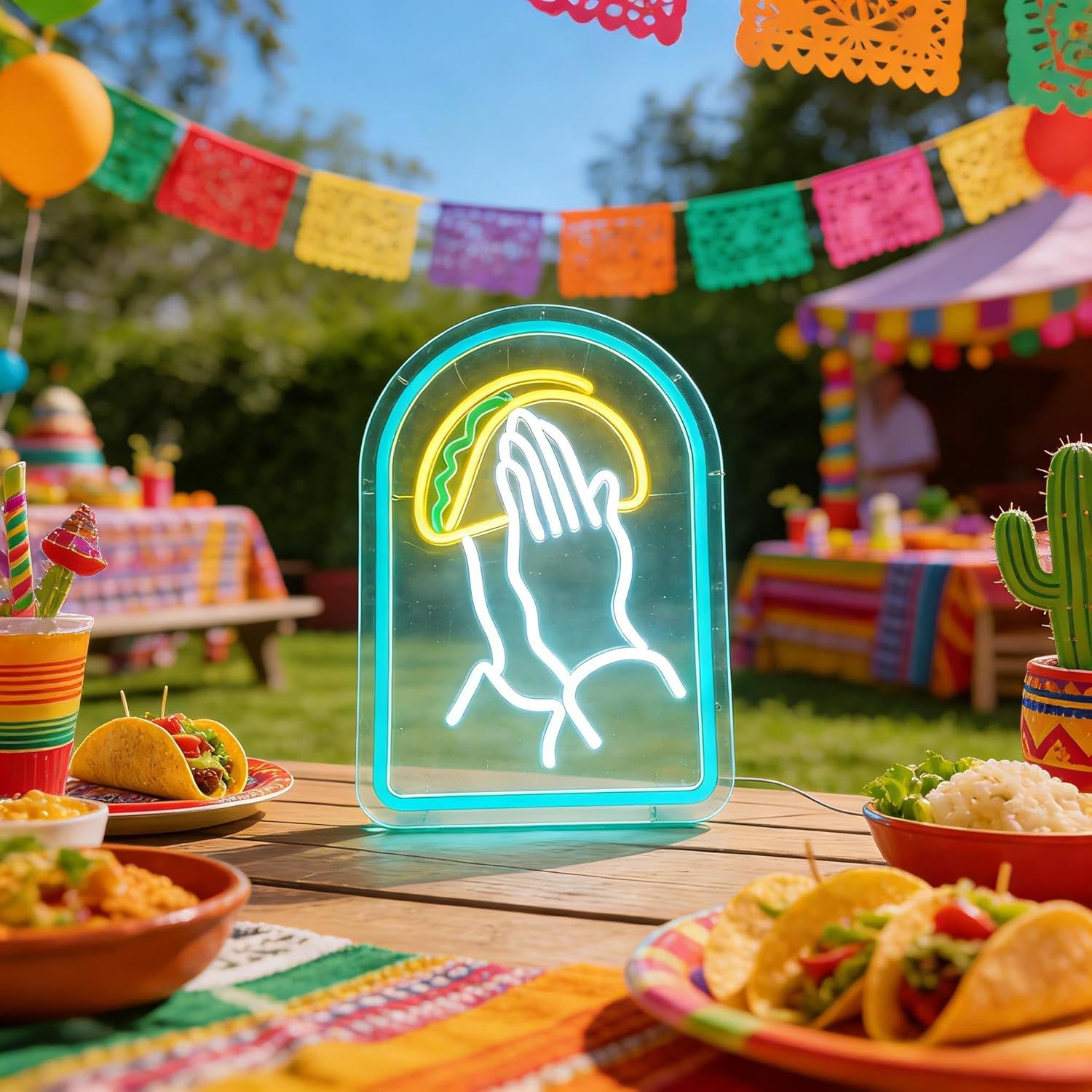 Taco LED Neon Sign LED Wall Li - Outdoor Lighting Decor Ideas のレビューと価格