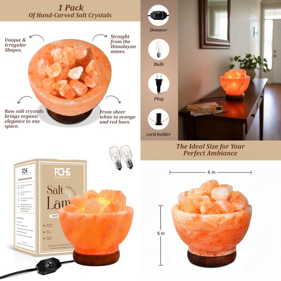 Himalayan Pink Salt Lamp Bowl  - Himalayan Salt Lamp のレビューと価格