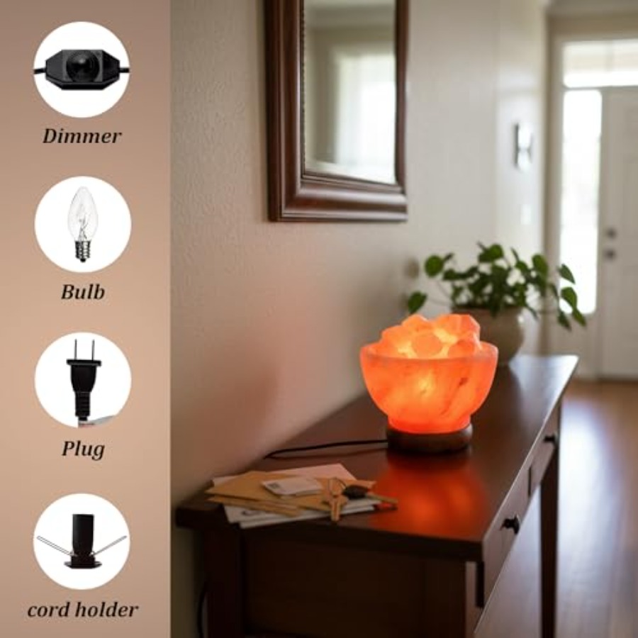 Himalayan Pink Salt Lamp Bowl  - Himalayan Salt Lamp のレビューと価格
