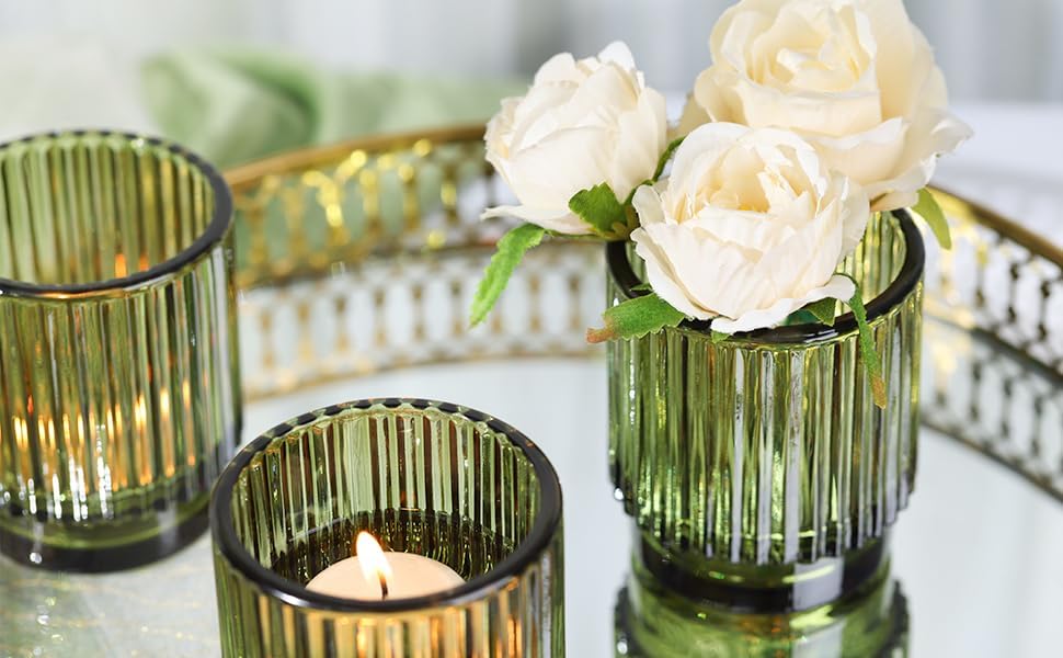 8pcs Green Votive Candle Holde - Wedding Lighting And Decor のレビューと価格