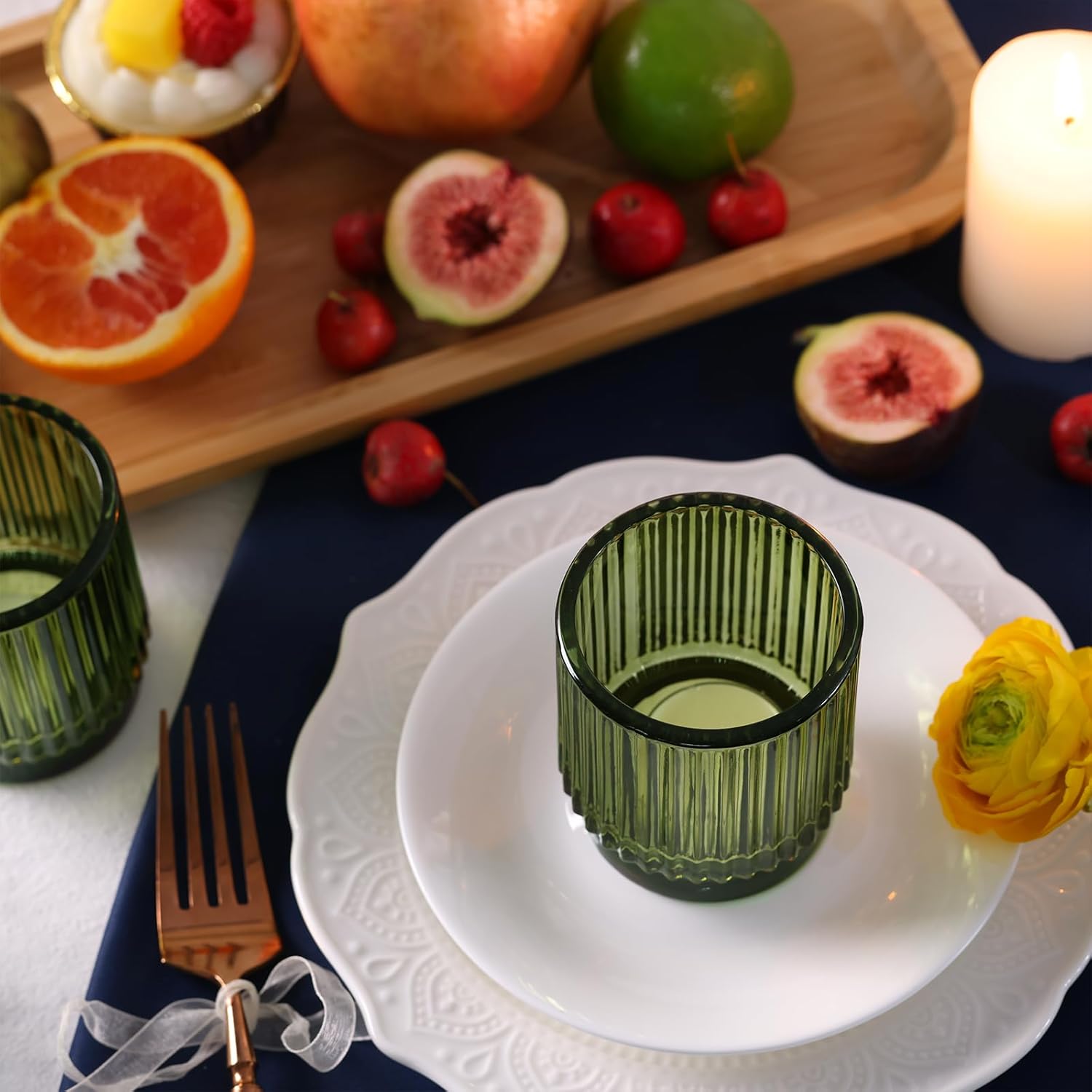 8pcs Green Votive Candle Holde - Wedding Lighting And Decor のレビューと価格